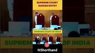 SC Judges Entry. #CJI Entry #entry #shorts #supremecourtofindia #judge _ supreme court judge entry