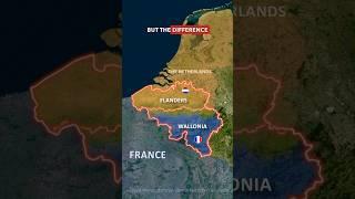 Will Belgium Split ??  #shorts #maps #geography #belgium #politics #facts #knowledge