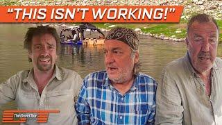 Clarkson and May Jump in Freezing River to Save John The Kit Car | The Grand Tour