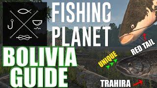 Fishing Planet - Marron River Bolivia - Unique Gilded/RedTail Catfish + Unique Trahira