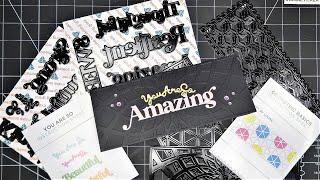 Diamond Press "Geometric Basics" Background and "You Are So" Dies Review Tutorial! NOW AVAILABLE!