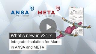 Integrated solution for Marc in ANSA and META