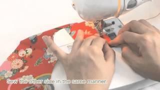 How to make a Japanese Kimono dog wear sawing Movie 03 [hand made dog clothes]