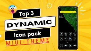 Dynamic icon pack miui 13 theme|| Top 3 miui 13 theme || Cool lock screen || @TechStarJamir