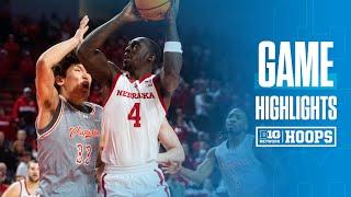 Texas Rio Grande Valley at Nebraska | HIGHLIGHTS | Big Ten Men's Basketball | 11/4/ 24