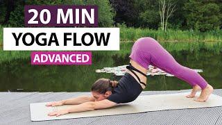 20 Min Yoga Flow | Advanced Full Body Yoga Minimal Cues