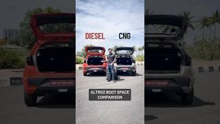 Altroz Diesel vs CNG — Boot Space Comparison!