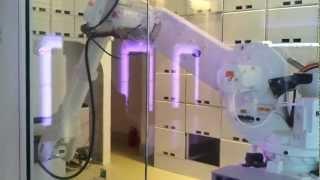 The yobot luggage concierge at Yotel nyc