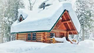 Winter at the Cabin in 5 FEET of Snow! / Ep121 / Outsider Cabin Build