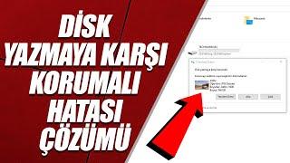 DİSK YAZMAYA KARŞI KORUMALI HATASI (%100 ÇÖZÜM) – DİSK READ ONLY – USB, SSD, HDD!