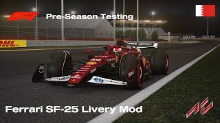 Ferrari SF-25 Pre-Season Testing Onboard | New AC Mod