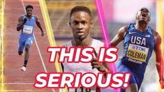 WOW! ACKEEM BLAKE BATTLES NOAH LYLES VS. CHRISTIAN COLEMAN IN 100M DASH|BERMUDA GAMES 2023