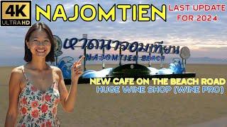 Na jomtien last 2024 update vlog - New Cafe on the Beach - New Huge wine shop - Burger prices