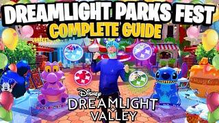 (2025) Dreamlight Parks Fest COMPLETE GUIDE! [New Rewards & Fast Buttons]  | Dreamlight Valley