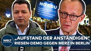 BERLIN: "Aufstand der Anständigen" - Nach Merz-Beben! Riesen-Demo gegen die CDU geplant