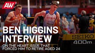 Ben Higgins on how an "inflamed heart" forced him to retire from athletics aged 24