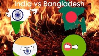 India vs Bangladesh War Soon? ( Why Are They Fighting? ) COUNTRYBALLS STORY TIME EP 1