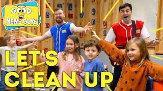 The Clean Up Song!  | Good News Guys! | Christian Songs for Kids!