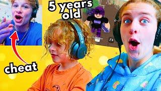 YOUNGEST PRO PLAYS MM2 (Biggy Cheated) Gaming w/ The Norris Nuts