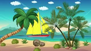 Green Screen | Alexa Green Screen | Summer Background cartoon animation