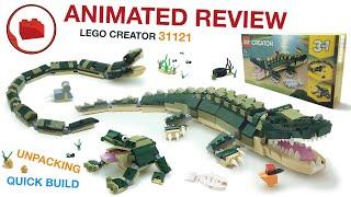 Lego Creator 31121 Crocodile - Animated Review & Quick Building