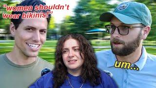 Paul & Morgan Harass Strangers About Modesty