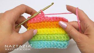 How to CROCHET for BEGINNERS - LEFT HAND Video by Naztazia