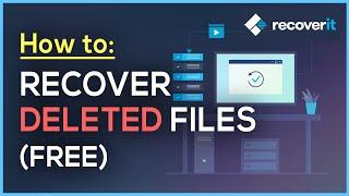 How to RECOVER DELETED FILES - Wondershare Recoverit FREE