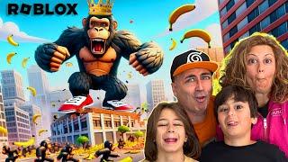 ¡Nos Convertimos en los MONOS MÁS GRANDES!  Batalla en Arena de Monos de Roblox