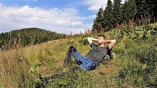 Letni biwak na beskidzkiej hali | Gotowanie na ognisku | Góry Beskid Żywiecki | Outdoor & Bushcraft