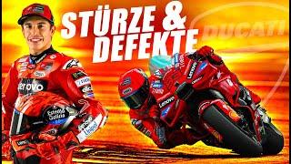 Ducati strauchelt im MotoGP-Test: Stürze, Defekte für Marquez und Bagnaia