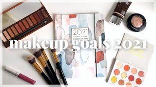 MY MAKEUP GOALS FOR 2021 - CONTINUING MY MAKEUP NO-BUY AND PANNING MY COLLECTION