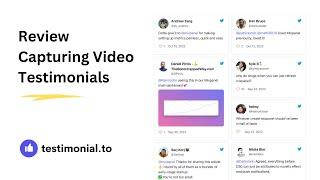 Testimonial.to Review - Capturing Video Testimonials