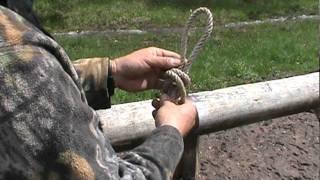 How to tie a highline loop.