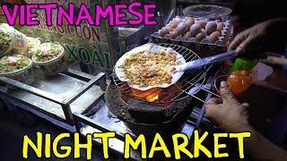 Vietnamese PIZZA! Mekong River Night Market in Can Tho VIETNAM