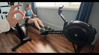  Review of Concept2 Rower - HARD WORKOUT - Concept 2 Rowing Machine