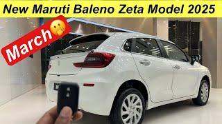 2025 New Maruti Baleno Zeta Model l Full detailed Review with March Offers l #marutisuzuki