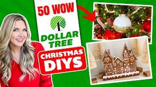 50 AMAZING Dollar Tree Christmas DIYs You NEED To Try!