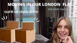 Moving in our London flat for uni - the first chaotic days! STUDENT EDITION