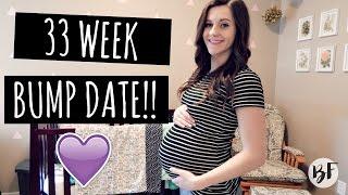 HOW UNCOMFORTABLE AM I?? || 33 WEEK BUMP DATE!! || BETHANY FONTAINE