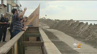 High Tide Causing Concern For Seaside Residents In Long Beach