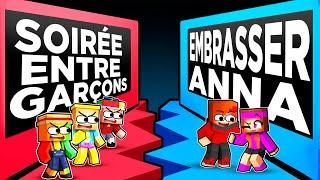 Faire une SOIRÉE entre Garçons ou EMBRASSER Anna sur Minecraft !