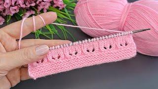 Kolay İki Şiş Örgü Yelek Model Desen #knitting #crochet #handmade #flower #diy #keşfet
