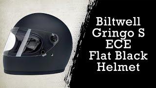 Biltwell Gringo S ECE Flat Black Helmet