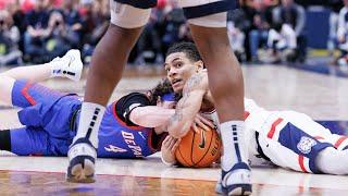 Aidan Mahaney, Solo Ball, Tarris Reed Jr: UConn men's basketball postgame (DePaul)