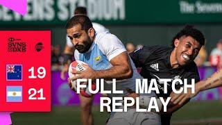 Shot clock time-out DRAMA | New Zealand v Argentina | Full Match Replay | Dubai HSBC SVNS