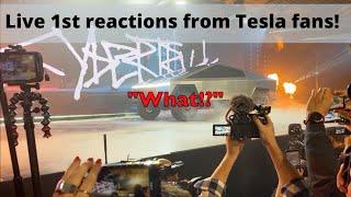 Tesla CyberTruck Unveiling - LIVE REACTIONS FROM TESLA FANS!