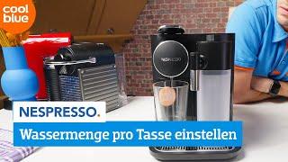 Was kann man machen, wenn die Nespresso halbe Tassen Kaffee zubereitet?