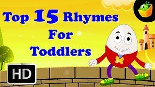 Top 15 Hit Songs For Toddlers | Collection Of Cartoon/Animated English Nursery Rhymes For Kids