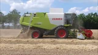 Ooms wintergerst dorsen en malen 2019 , Claas Lexion 630